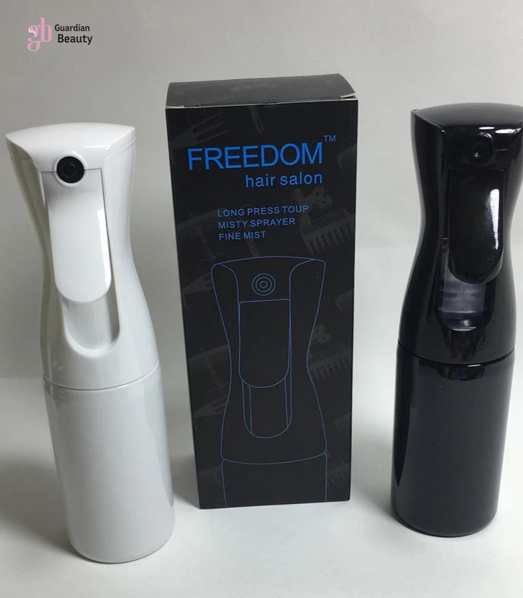 Merkloos Sibel Extreme Mist Verstuiver 160ml Zwart En Wit| Professional Hairdressing Plastic Fine Mist Spray Bottle - 2 Stucks - Afbeelding 5