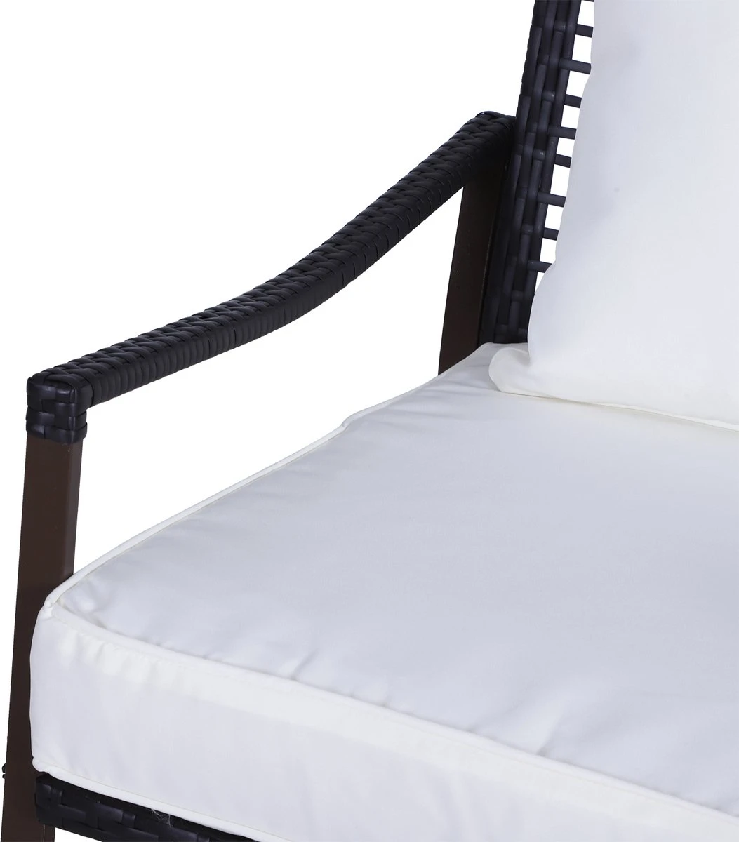 Outsunny Tuinset 7-delig Schommelstoel Set Zitgroep Met Kussens Rotan Bruin 863-030 - Afbeelding 3