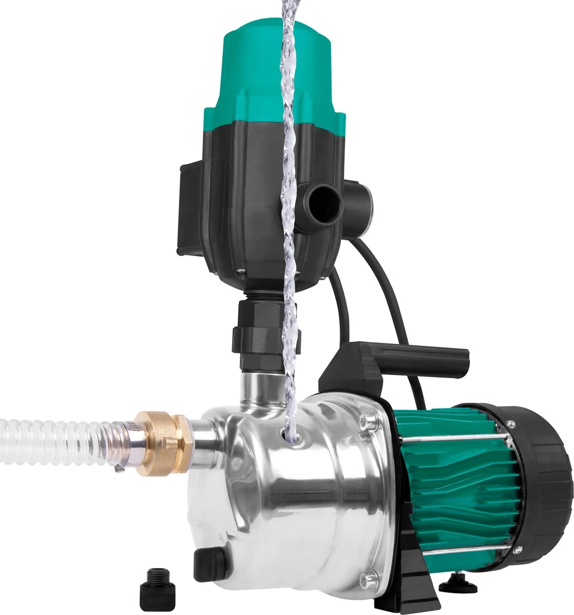 VONROC Hydrofoorpomp / Automatische Pomp - 1000W - 3500l/h - Met Drukschakelaar - Droogloopbeveiliging - Voor Besproeien En Huishoudwater - Afbeelding 6