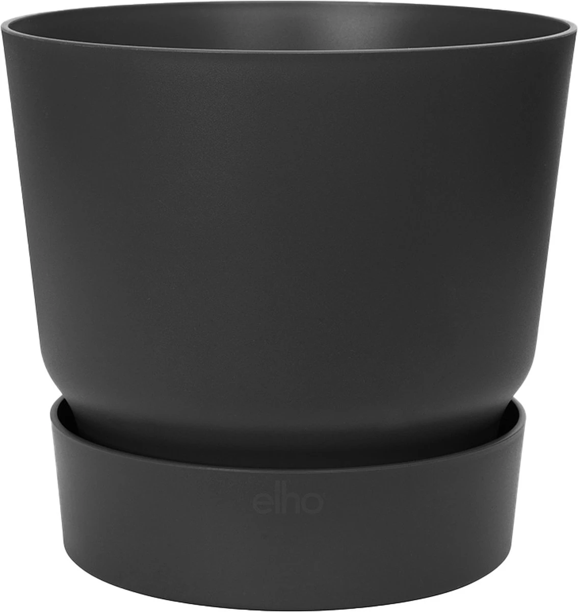 Elho Greenville Rond 40 - Grote Bloempot Voor Buiten - Gemaakt Van Gereycled Plastic - Ø 39.0 X H 36.8 Cm - Living Black - Afbeelding 10