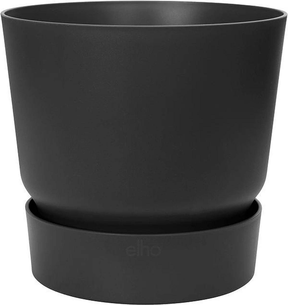 Elho Greenville Rond 40 - Grote Bloempot Voor Buiten - Gemaakt Van Gereycled Plastic - Ø 39.0 X H 36.8 Cm - Living Black - Afbeelding 11