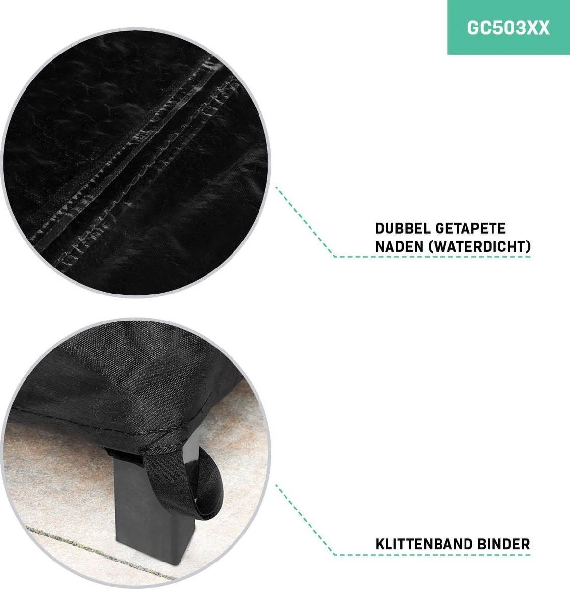 VONROC Premium Tuinset Hoes L – 245x150x95cm – Voor Tuintafel Met 6-8 Stoelen - Afbeelding 3