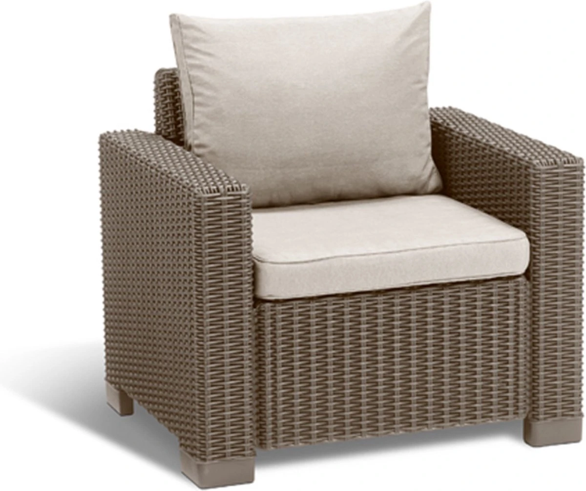 Allibert California Loungeset - 5 Personen - Cappuccino - Afbeelding 15