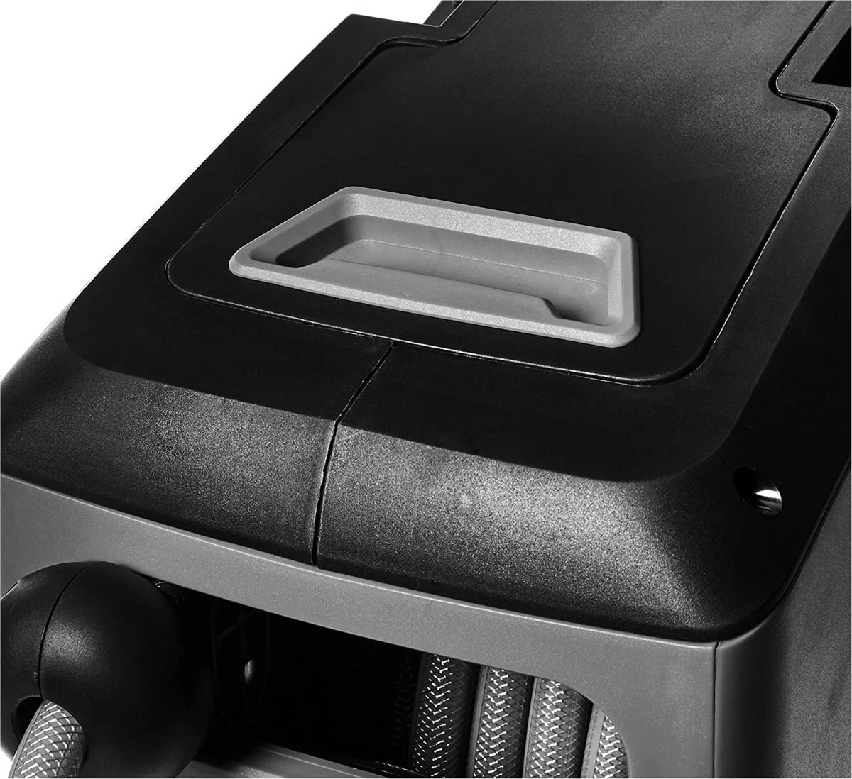 CoolHome Wandslangenbox 15 Meter + 1,5 Meter - Tuinslang Met Haspel- Slangenhouder 180° Draaibaar - Tuinslanghaspel Zwart - Grijs - Afbeelding 3