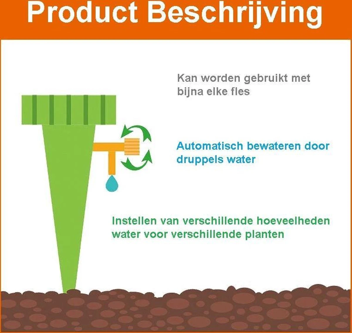 Plant Bewateringssysteem - 12 Stuks - Bewateringsyteem - Watergeefsysteem - Plantenbol - Automatische Gieter - Water Druppelaar - Druppelsysteem - Bewateringssysteem - Druppel Systeem - Water Geef Systeem - Plantenbol - Afbeelding 2