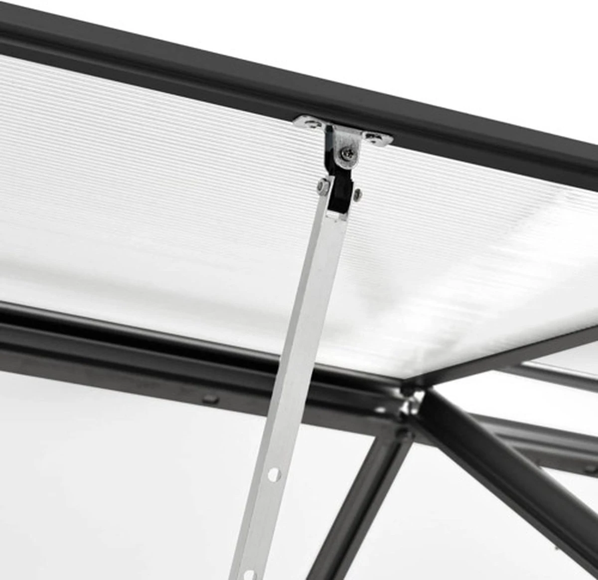 VidaXL Broeikas Met Basisframe 4,75 M² Aluminium Antracietkleurig - Afbeelding 5