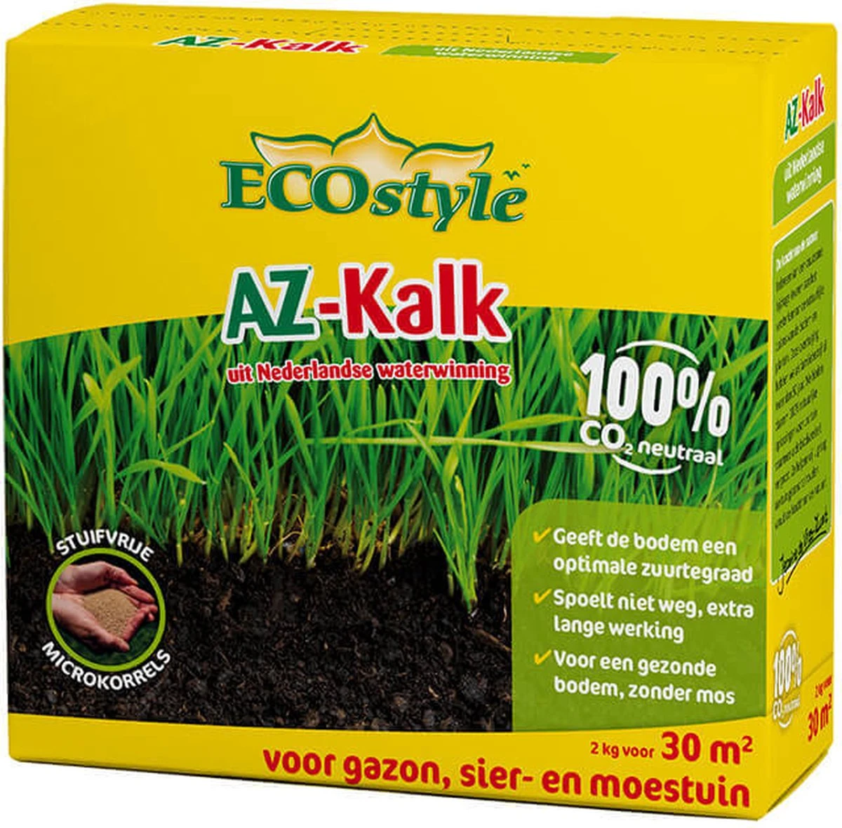ECOstyle AZ Kalk Micro Korrel – Voor Gazon, Sier- En Moestuin - Corrigeert Zuurgraad Direct En Langdurig - Werkt Tegen Mos - CO2-Neutraal – 135 M² - 10 KG - Afbeelding 7