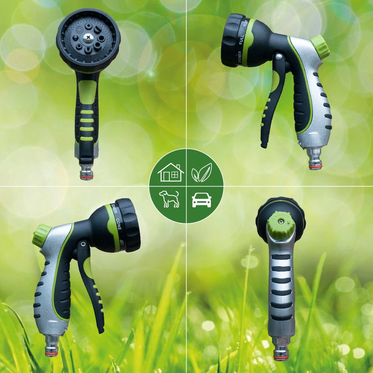 G-Flex Flexibele Tuinslang - Waterslang - 8 Verschillende Sproeistanden - Inclusief Opbergtas/splitter/Koppelstuk/Houder/Rubbers - 30 Meter - Afbeelding 7