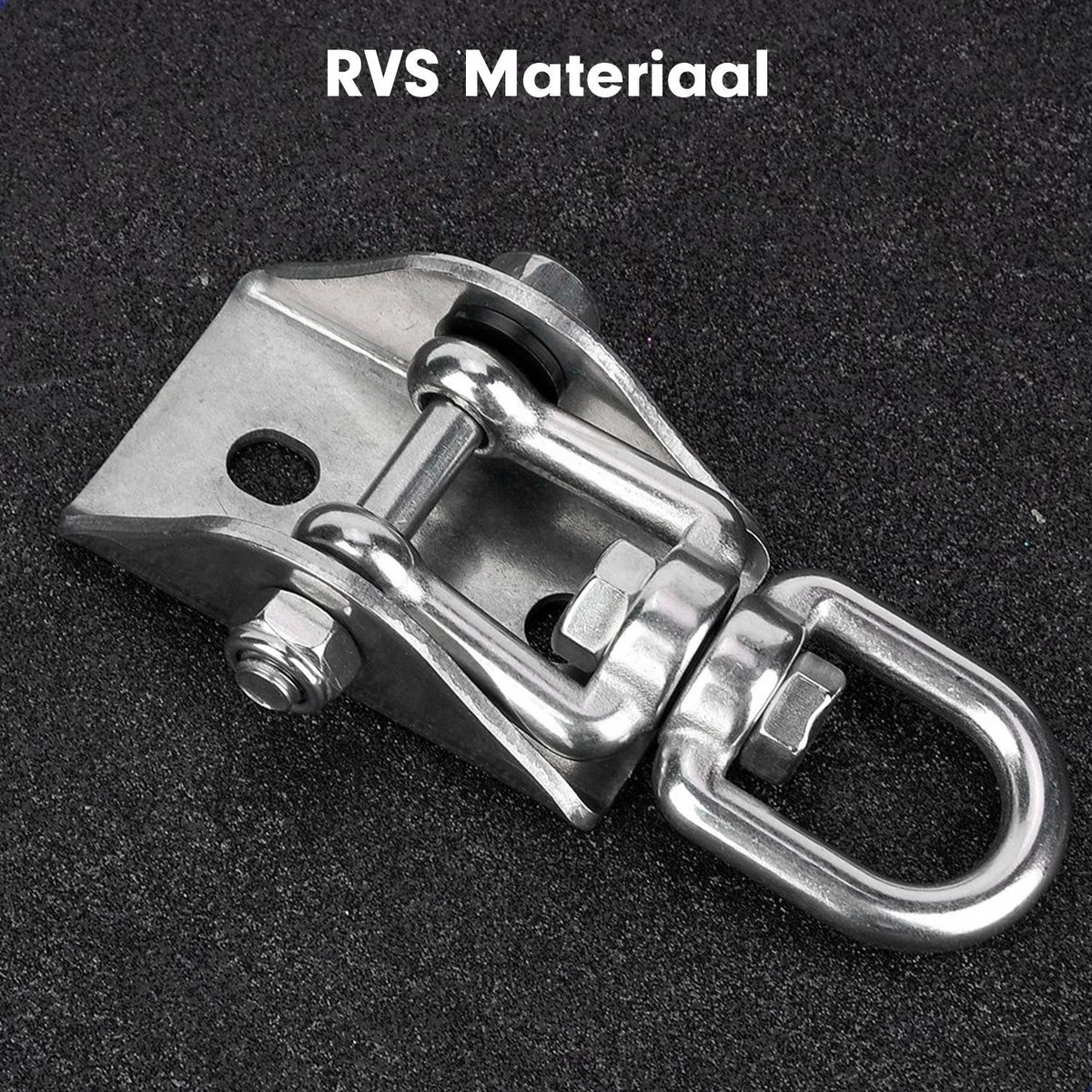 Luxe Ophangsysteem - 180° Schommelen, 360° Roteerbaar - Plafondhaak - Ophanghaak - Hangstoel Buiten - Hangstoel Binnen – Schommelstoel - Schommel - Bokszakken - RVS - Nederlandse Handleiding - - Afbeelding 3