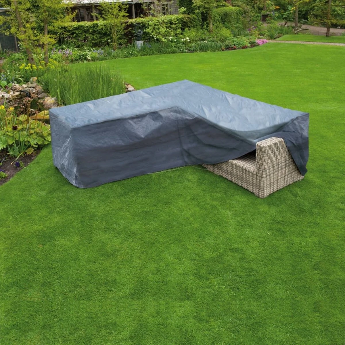 Nature - Tuinmeubelhoes - Beschermhoes Voor Loungeset L - H90 X 250 X 90cm - Afbeelding 3