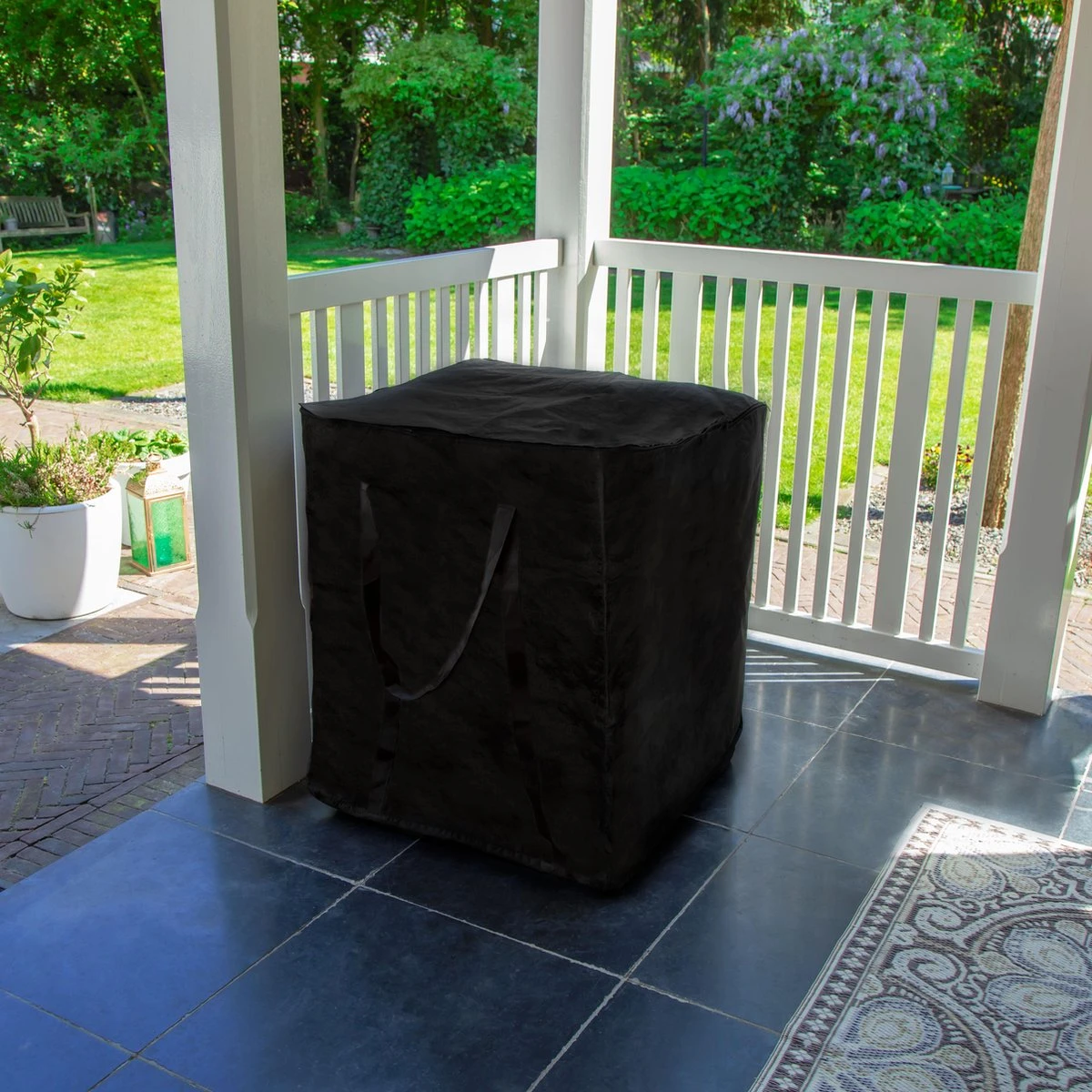 VONROC Premium Opbergtas Voor Lounge/tuinset Kussens – 75x75x90cm – Voor 6 Tot 8 Kussens - Afbeelding 4