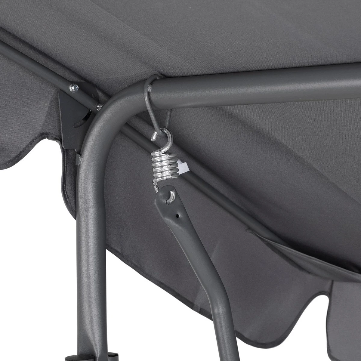 Merkloos Casaria Hollywood Schommel - Antraciet - Incl. Zonnekap - Afbeelding 5