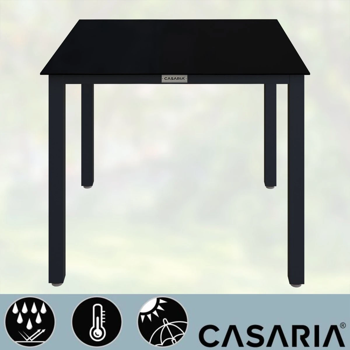 Casaria – Tuintafel – Aluminium – 90x90x75cm –Antraciet - Afbeelding 7