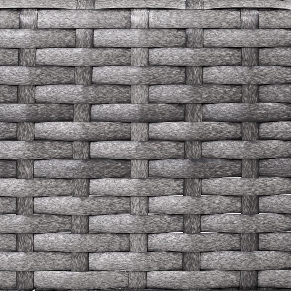 Casaria Polyrattan Loungeset – 2 Stoelen 1 Bank 1 Tafel - Antraciet - Afbeelding 11