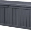 Keter Rockwood Opbergbox - 570L - 155x72,4x64,4cm - Grafiet
