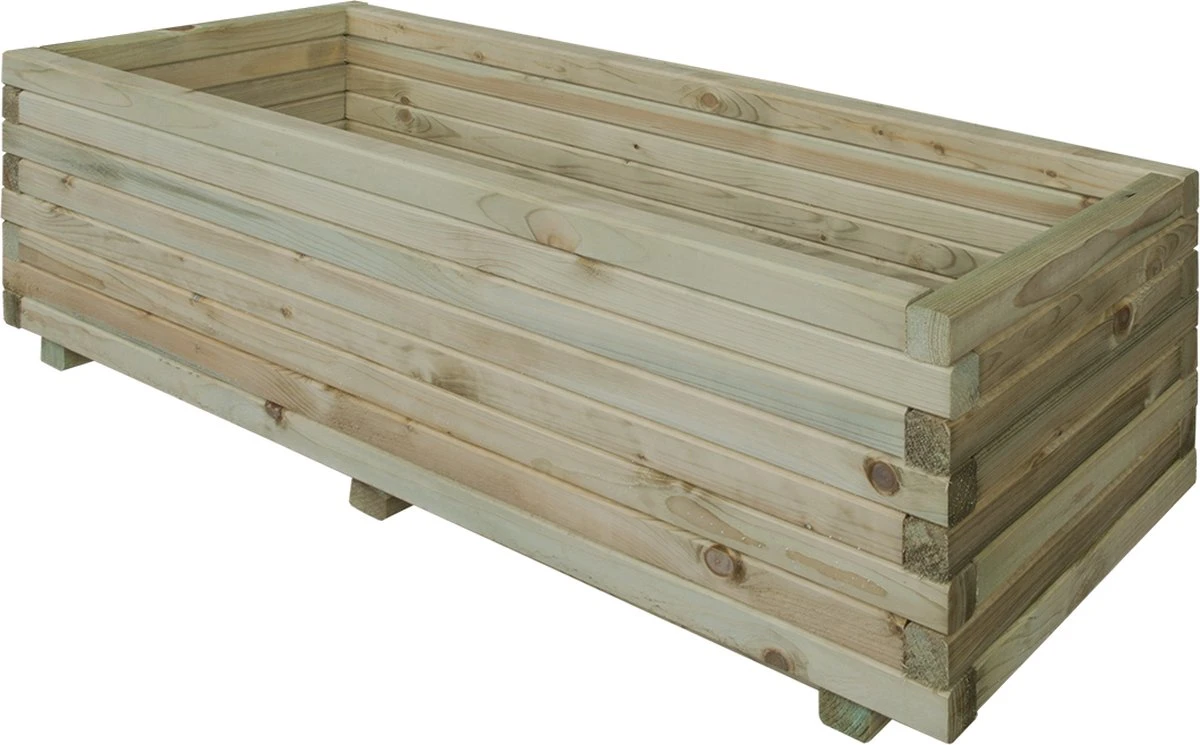 Intergard Houten Bloembakken Plantenbakken Rechthoek 80x40x35cm - Afbeelding 4