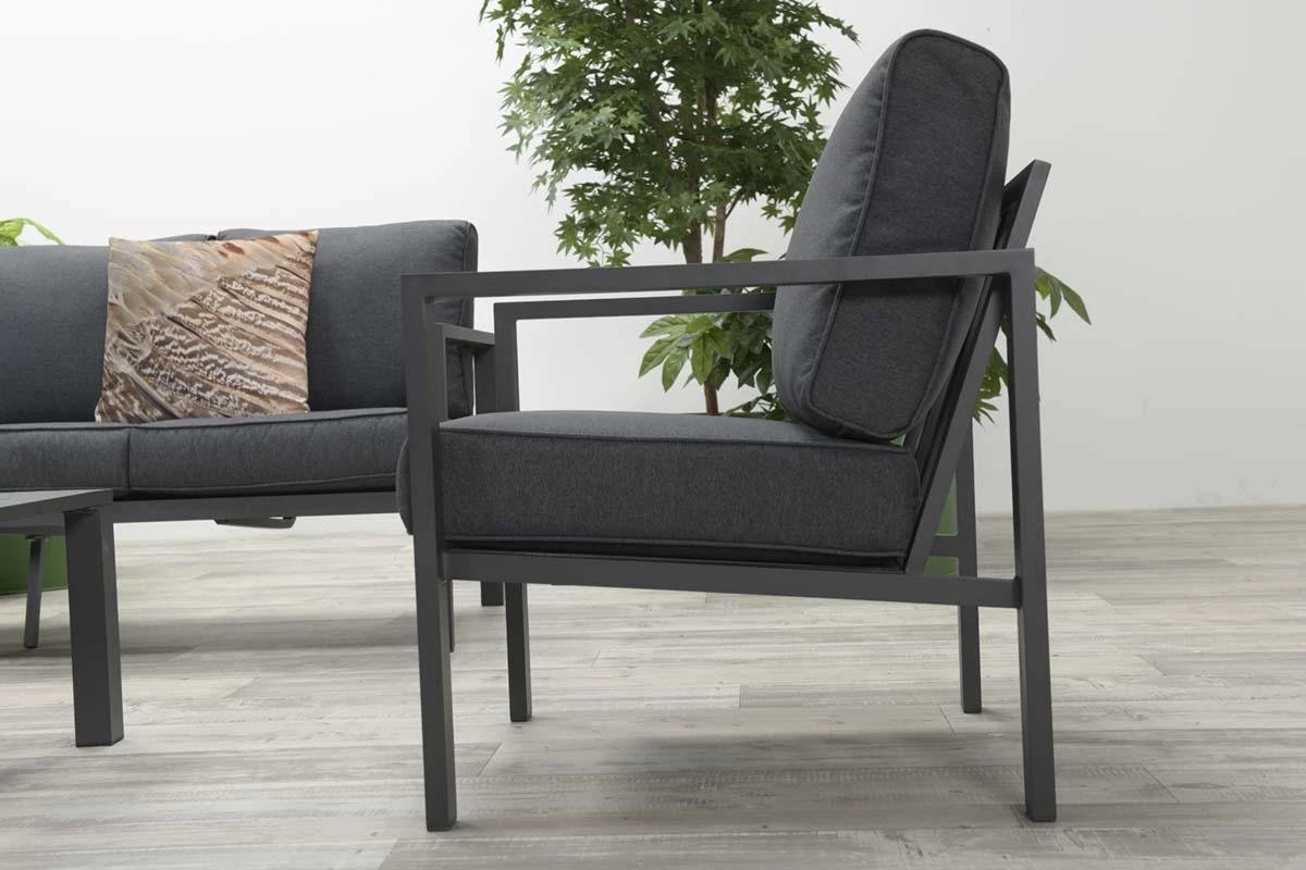 Garden Impressions Durban Loungeset - 4-delig - Zwart - Afbeelding 19