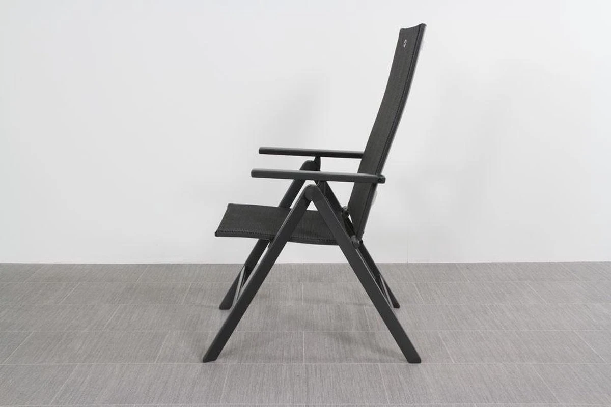 Hartman Aruba Aluminium Tuinstoel - Antraciet Verstelbaar - Afbeelding 14