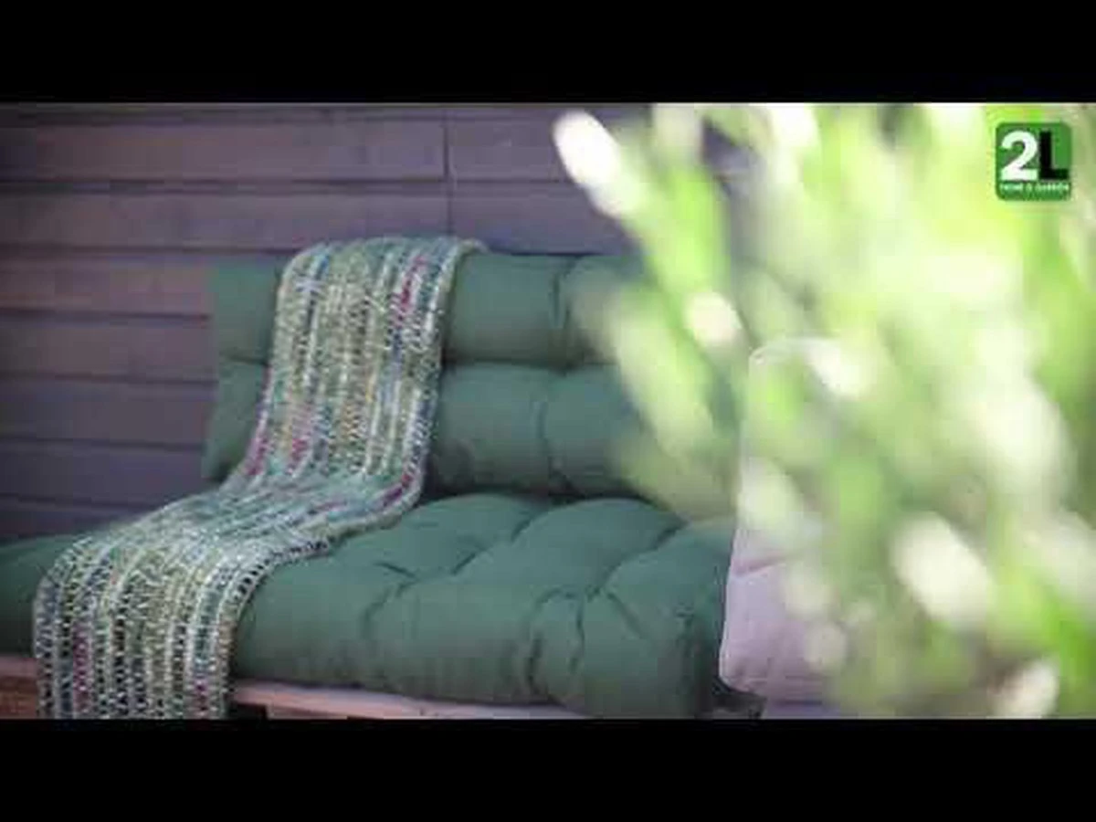 2L Home & Garden Rugkussen Metro Olijf - 120 X 40cm - Afbeelding 4