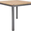 NATERIAL - Tuintafel Vierkant ORIS - 4 Personen - Houten Tafel 90x90 Cm - Aluminium - Met Houten Blad - Eucalyptus
