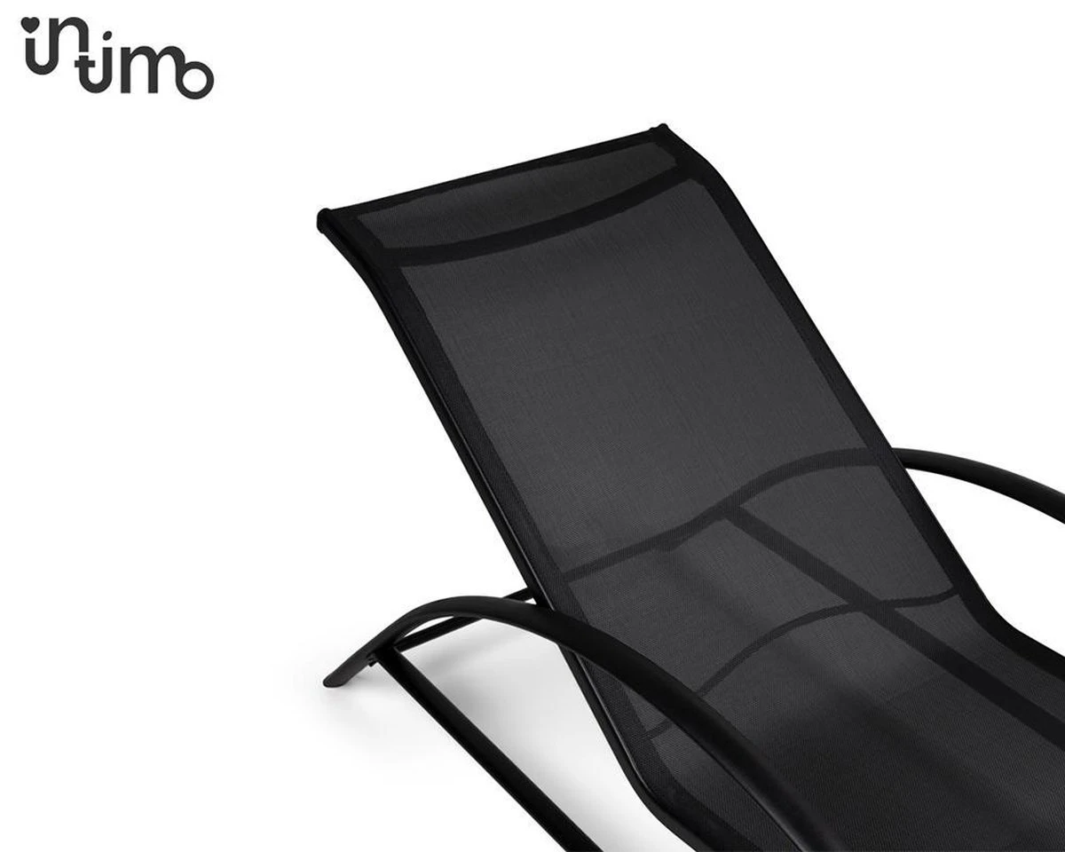 Intimo Ligbeddenset + Tafel - Zwart - 163x60x65/45x45x40 - Afbeelding 2