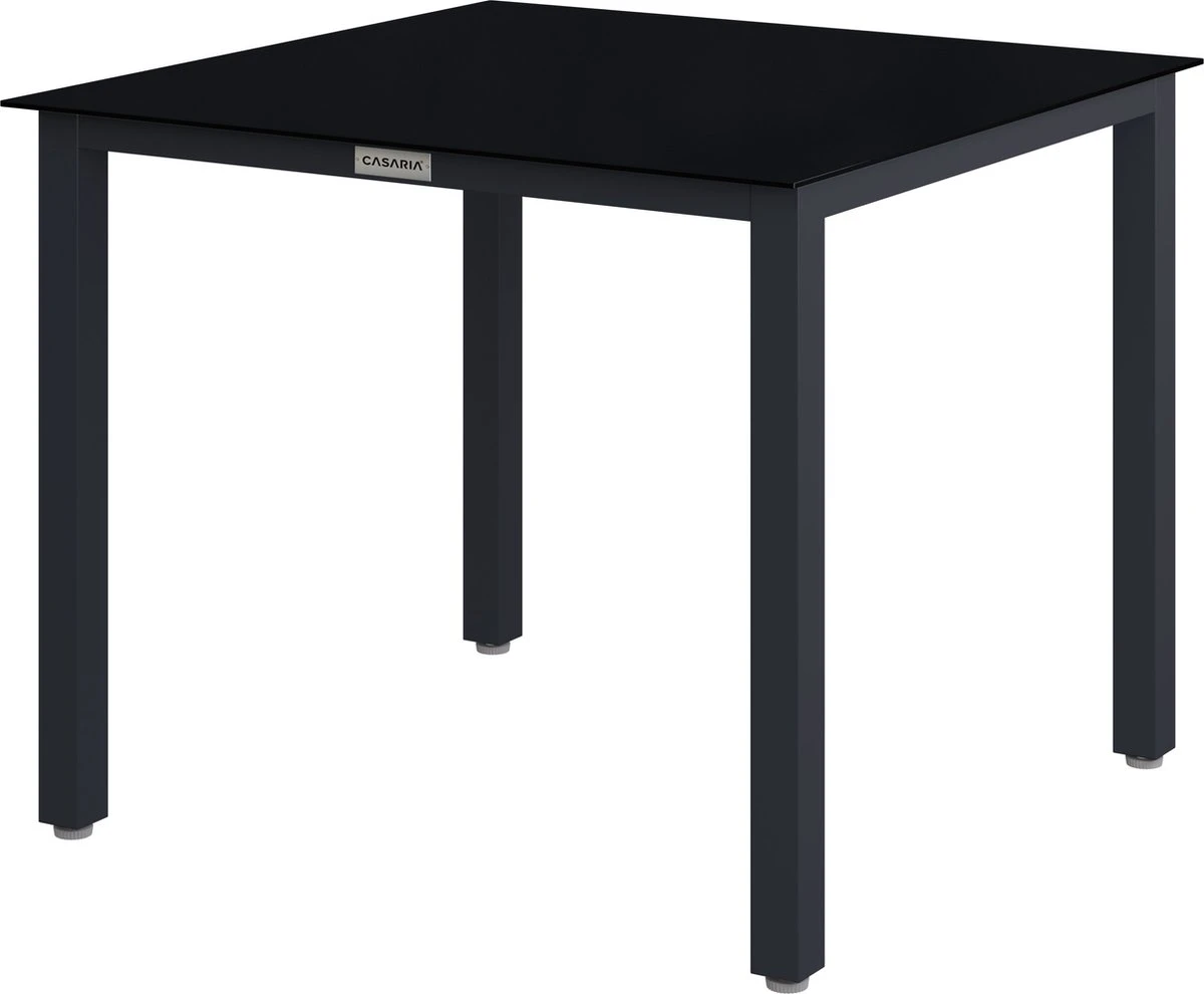 Casaria – Tuintafel – Aluminium – 90x90x75cm –Antraciet