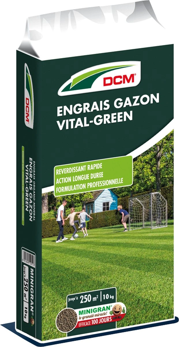 DCM Vital-Green Gazon - Gazonmest - Gazonmeststof Met MINIGRAN® Technology - 250m2 - 10 Kg - Afbeelding 2