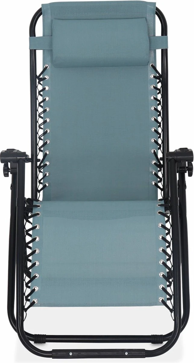 Alice's Garden Campingstoel PATRICK - Set Van 2 - Opvouwbaar - Verstelbaar - Smaragdgroen - Afbeelding 2