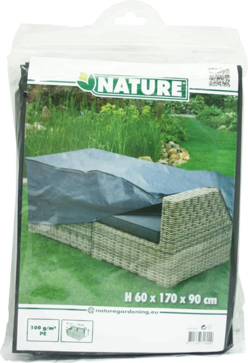 Nature - Tuinmeubelhoes - Beschermhoes Voor Loungebank - 2-zits - H60 X 170 X 90cm - Afbeelding 4