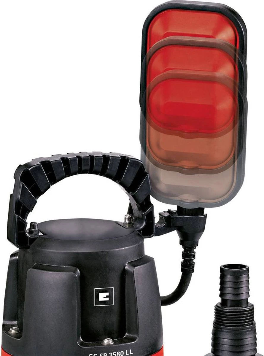 Einhell Dompelpomp GC-SP 3580 LL (350 W - 8000 L/h - 1 Mm Restwater - Traploos Instelbare Vlotterschakelaar - Geïntegreerd Terugslagventiel - Draaghandvat - Kabelopwikkeling - Mechanische Afdichting) - Afbeelding 13